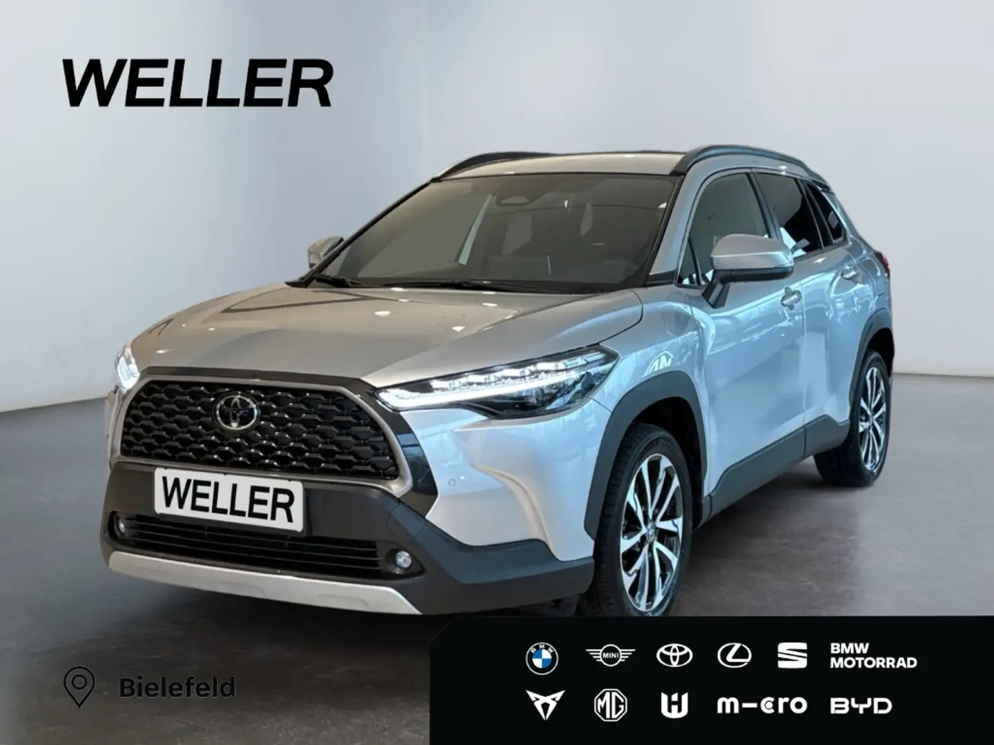 Toyota Corolla Cross Hybrid 1.8 Team D *LED*Navi*CAM*SHZ* Argent - 1