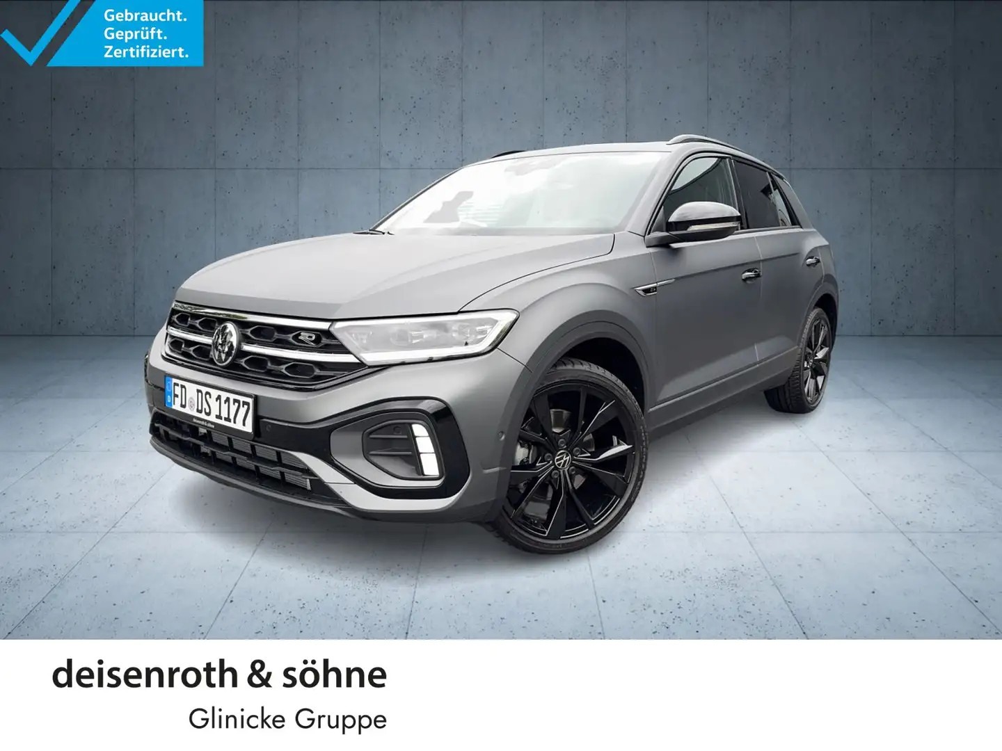Volkswagen T-Roc R-Line 2.0 TSI 4M DSG AHK/Pano/Matrix/Nac/ Grau - 1