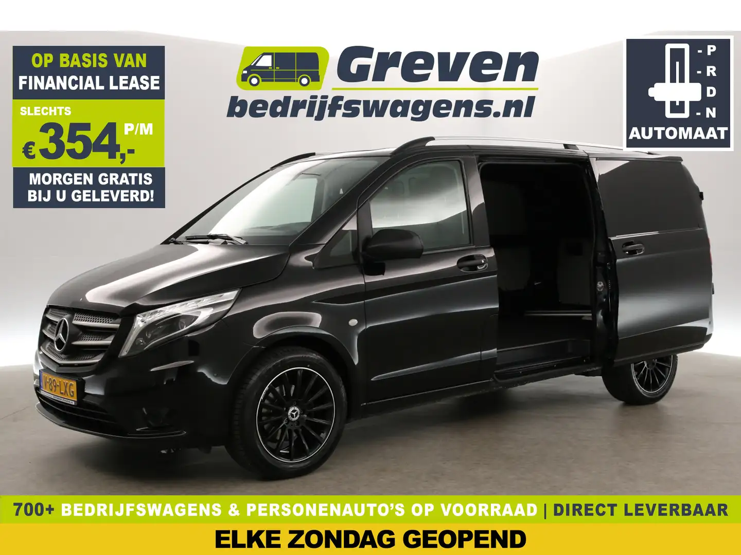 Mercedes-Benz Vito 116 CDI L2H1 164PK Automaat Airco Carplay 2xSchuif Noir - 1