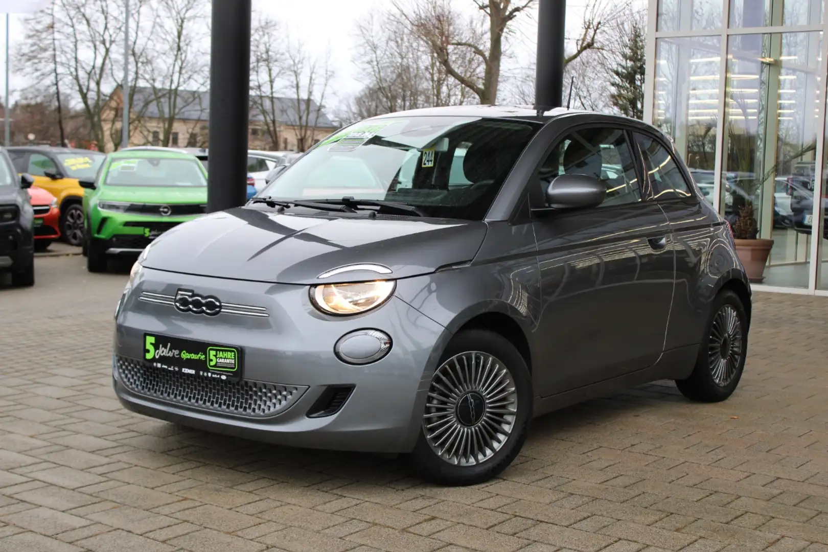 Fiat 500e ICON - 42 kWh *Batterizertifikat*Navi Grijs - 2