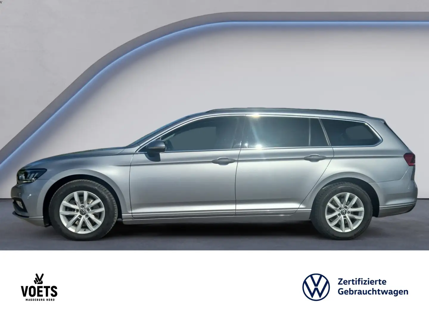 Volkswagen Passat Variant 2.0TDI BUSINESS DSG LED+Navi+PDC Argent - 2