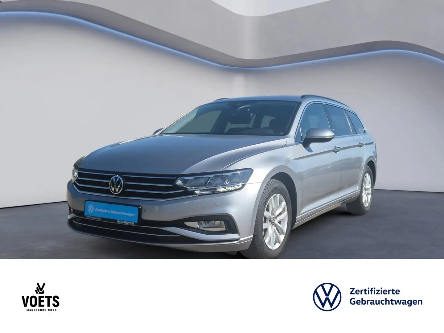 Volkswagen Passat Variant 2.0TDI BUSINESS DSG LED+Navi+PDC Argent - 1