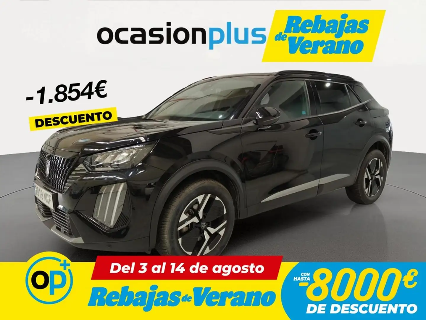 Peugeot 2008 Hybrid Allure eDCS6 145 Negro - 1
