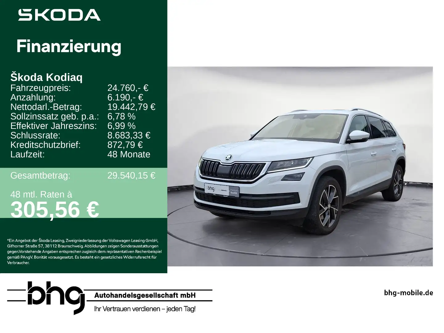 Skoda Kodiaq 2.0 TSI DSG Style 4x4 Bianco - 1
