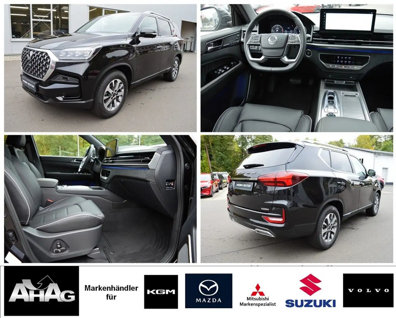 KGM Rexton Rexton 2.2 e-XDi Lux AWD *360+Sperre+LED+ACC+SD* Noir - 1