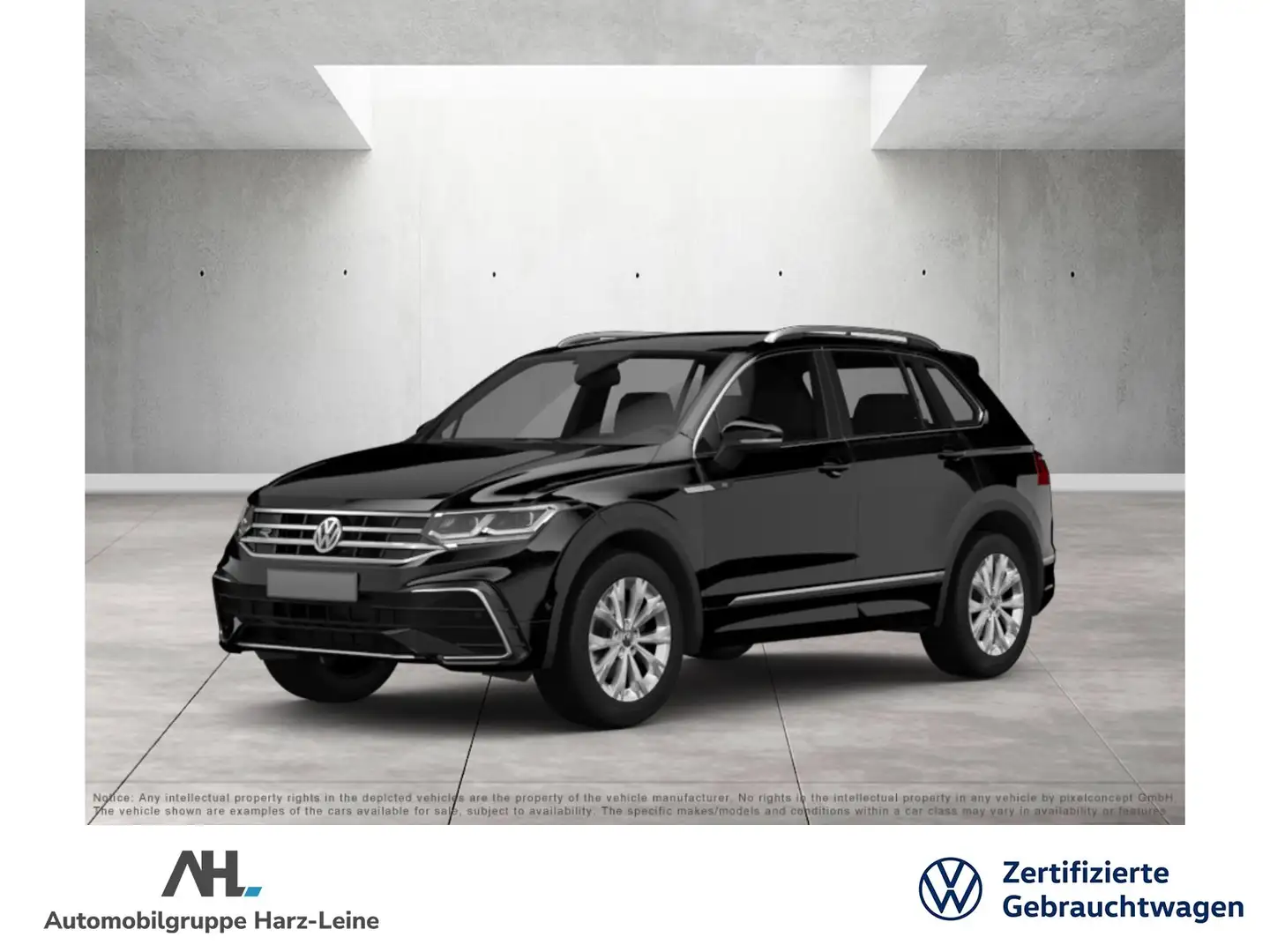 Volkswagen Tiguan 1.4 TSI eHybrid R-Line DSG Matrix Navi ACC Pano AH Schwarz - 1