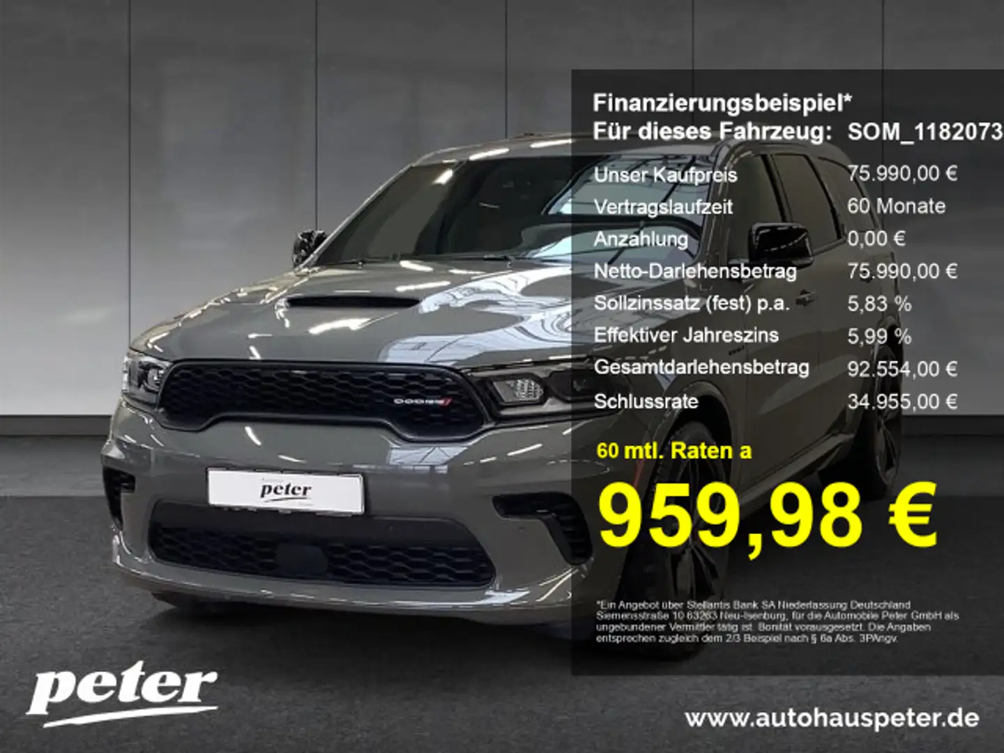 Dodge Durango Dodge Durango RT Premium Серый - 1