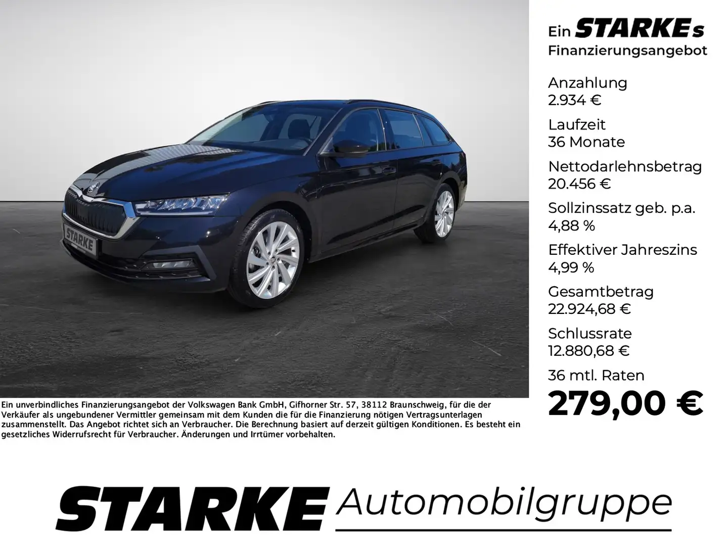 Skoda Octavia Combi 1,4l TSI DSG Ambition iV Schwarz - 1