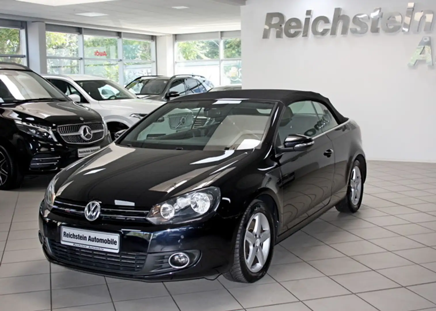 Volkswagen Golf Cabriolet VI Cabrio 1,4 SCHECKHEFT TEMPOMAT PDC NAVI Schwarz - 2