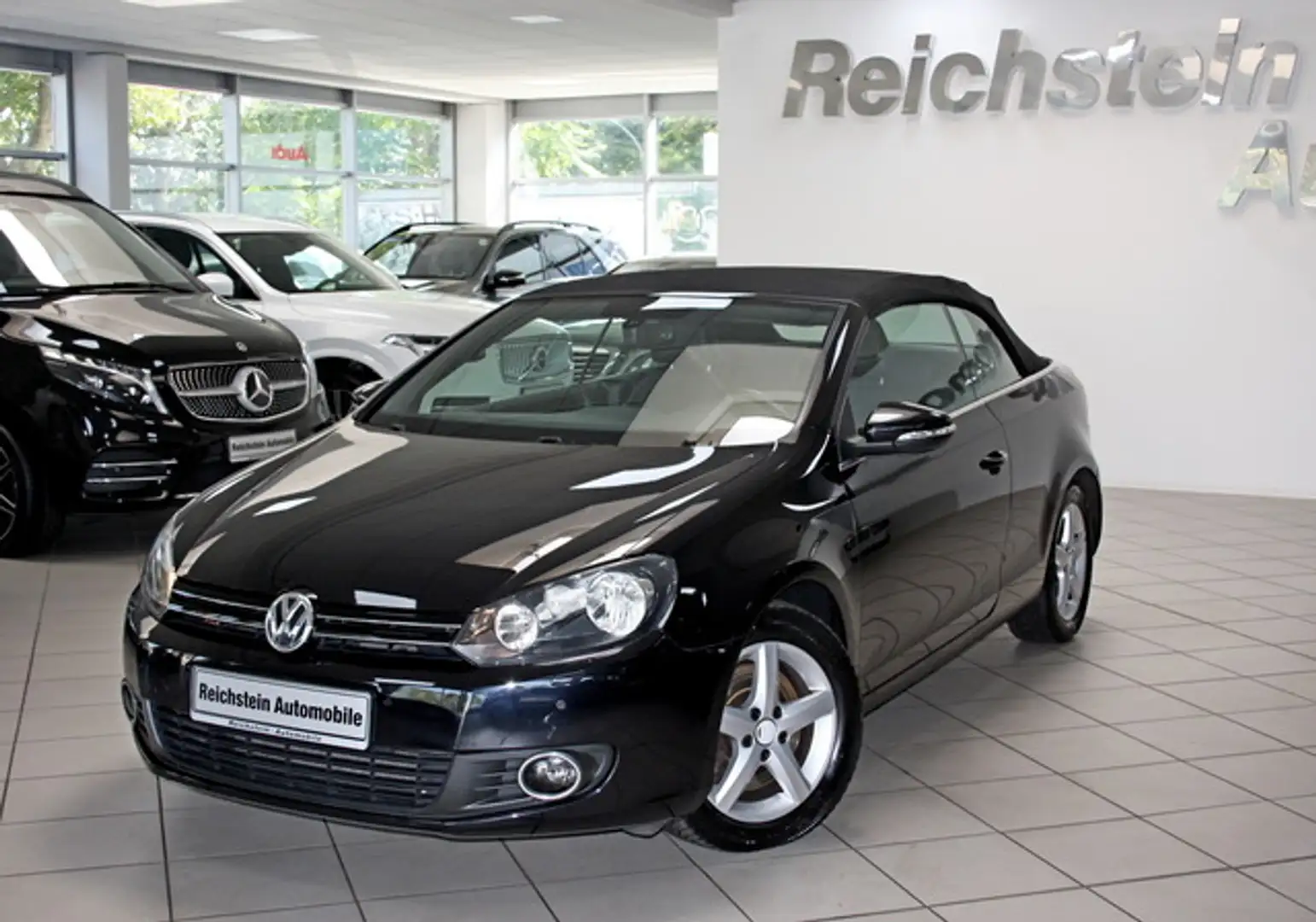 Volkswagen Golf Cabriolet VI Cabrio 1,4 SCHECKHEFT TEMPOMAT PDC NAVI Schwarz - 1