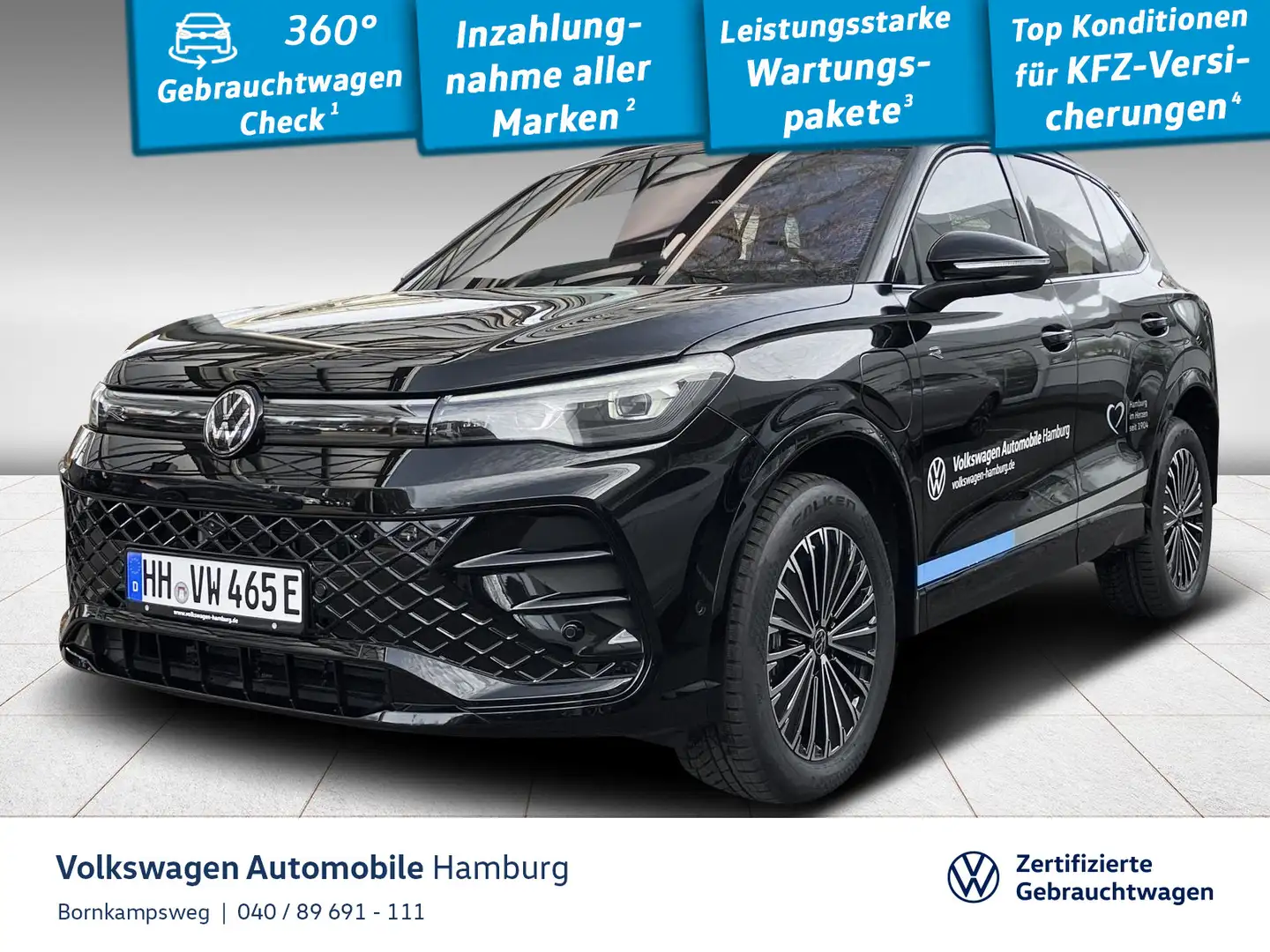 Volkswagen Tiguan 1.5 TSI eHybrid R-Line DSG Navi Harman Ka Schwarz - 1