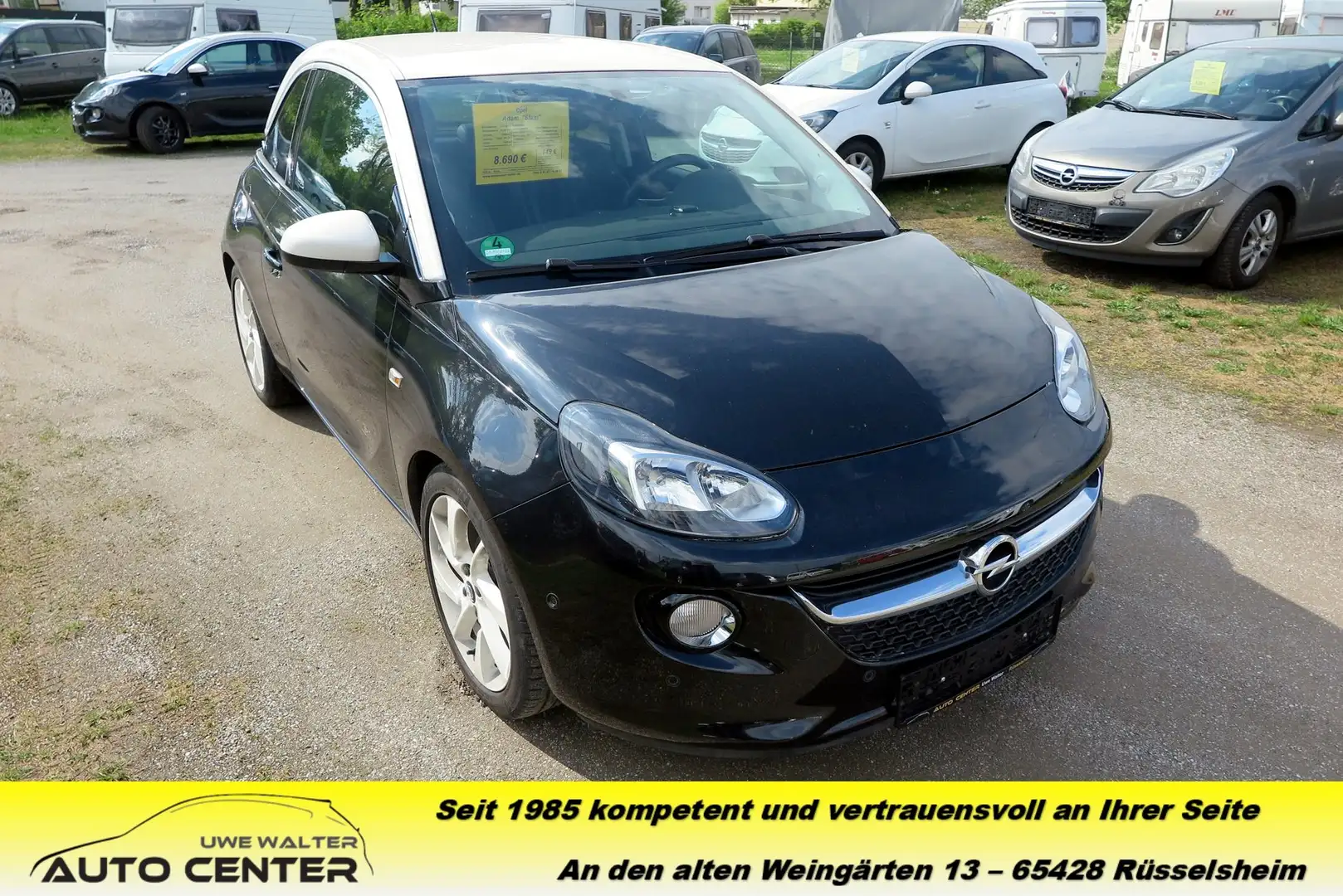 Opel Adam 1.4 Slam - Scheckheft gepfl.- Teilleder- Klimaaut. Schwarz - 1