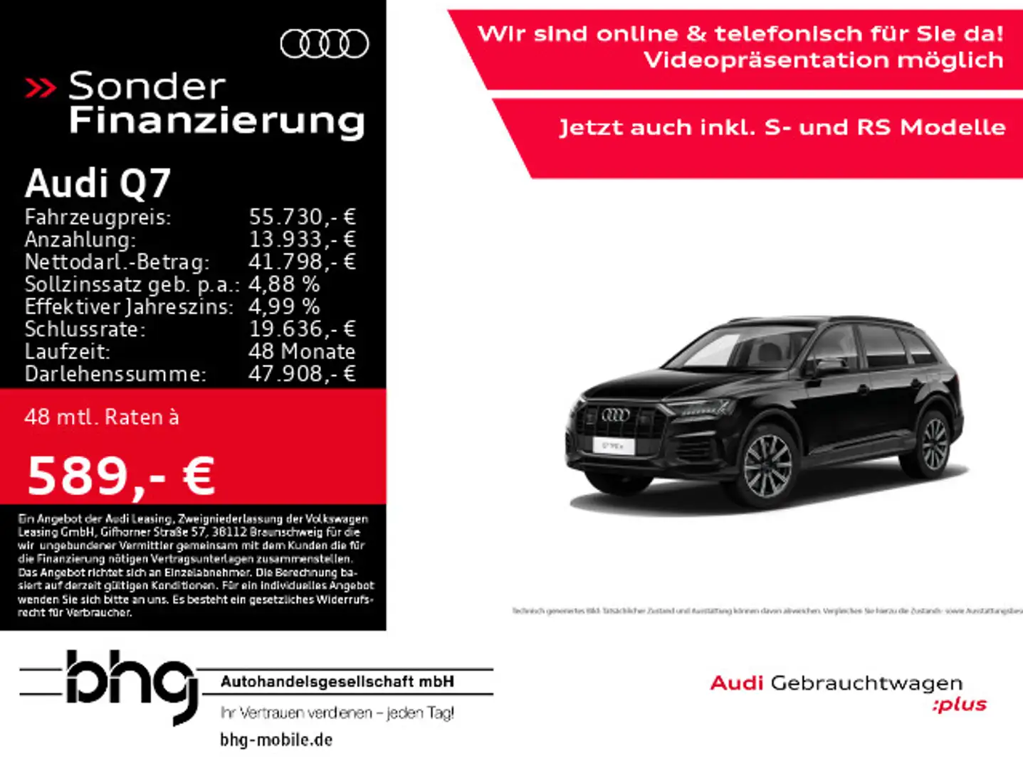 Audi Q7 55 TFSI e quattro  tiptr. Negro - 1
