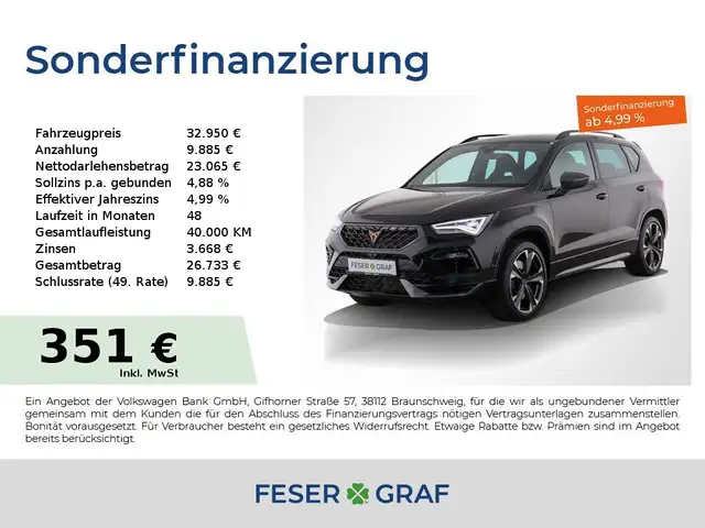 CUPRA Ateca VZ 2.0TSI 4x4 DSG AHK LED Rückfahrkamera
