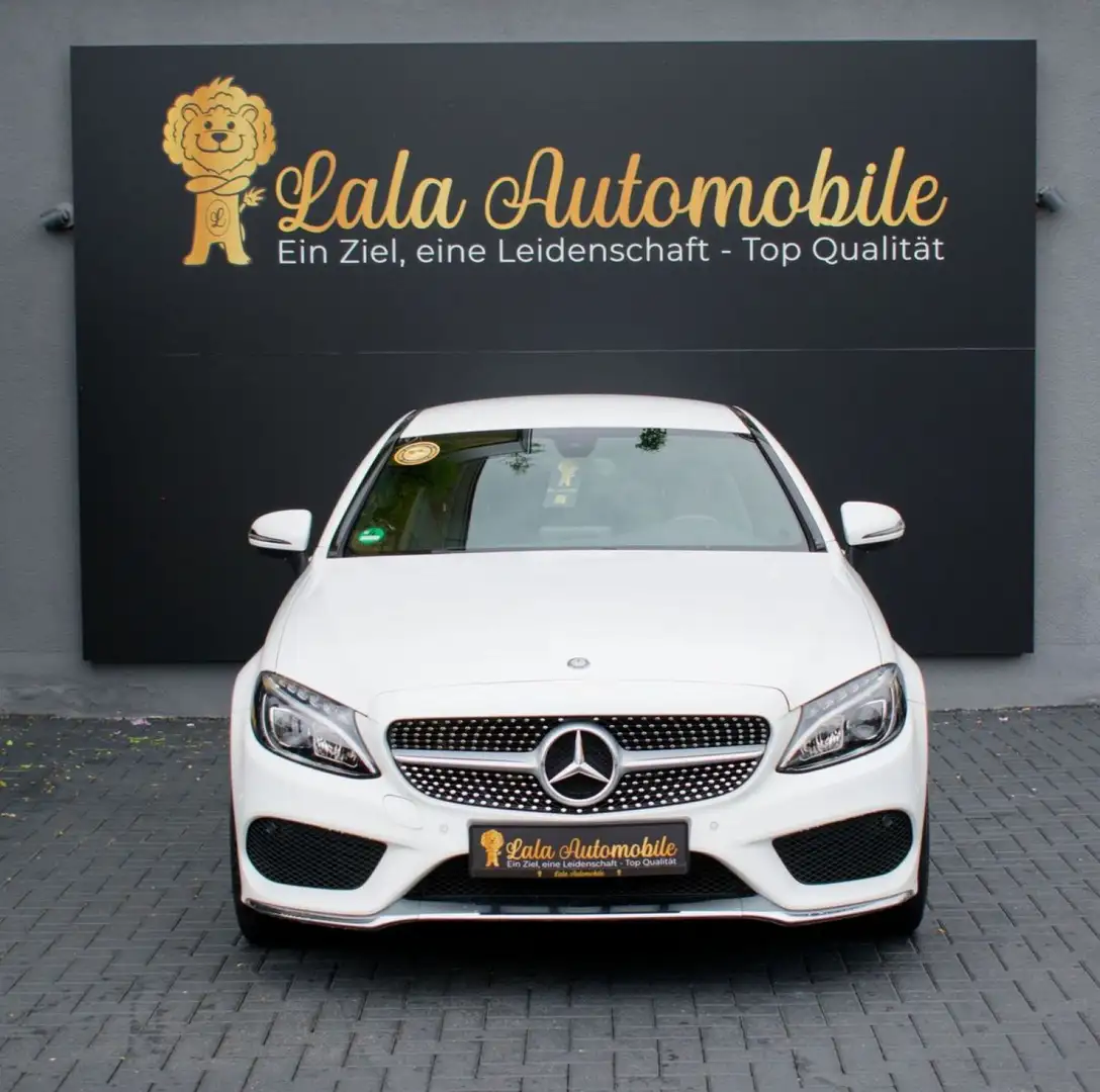 Mercedes-Benz C 200 CGI Coupé AMG-LINE ALCANTARA LED KLIMA TEM Weiß - 2
