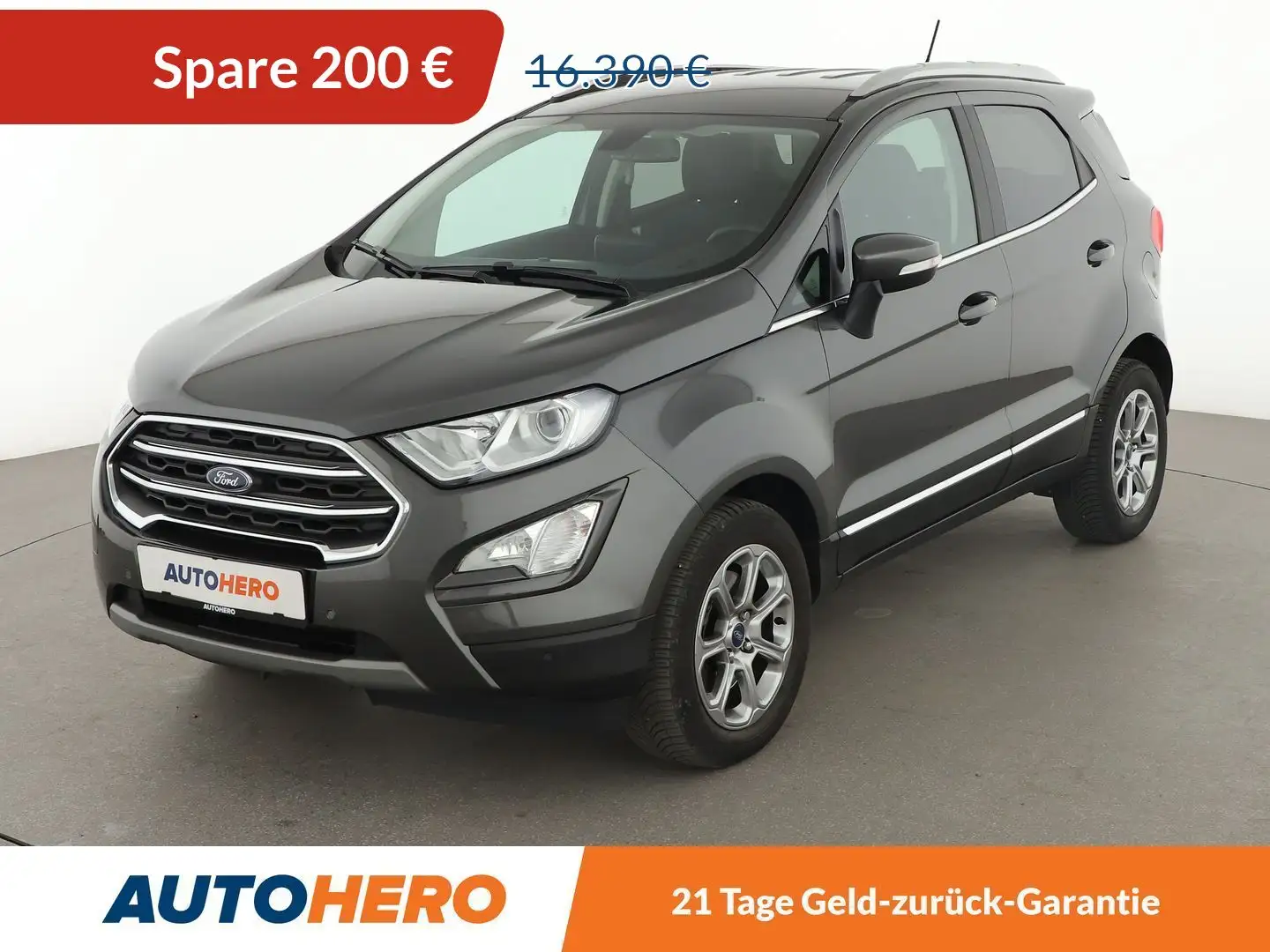 Ford EcoSport 1.0 EcoBoost Titanium Aut.*NAVI*TEMPO*CAM*PDC*SHZ* Grau - 1