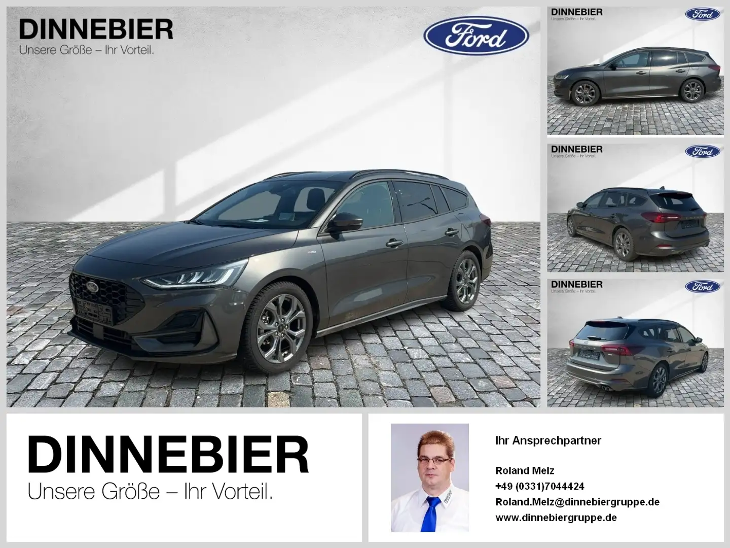 Ford Focus ST-Line X 1.0l MHEV+Allwetter+Navi+Headup Grijs - 1