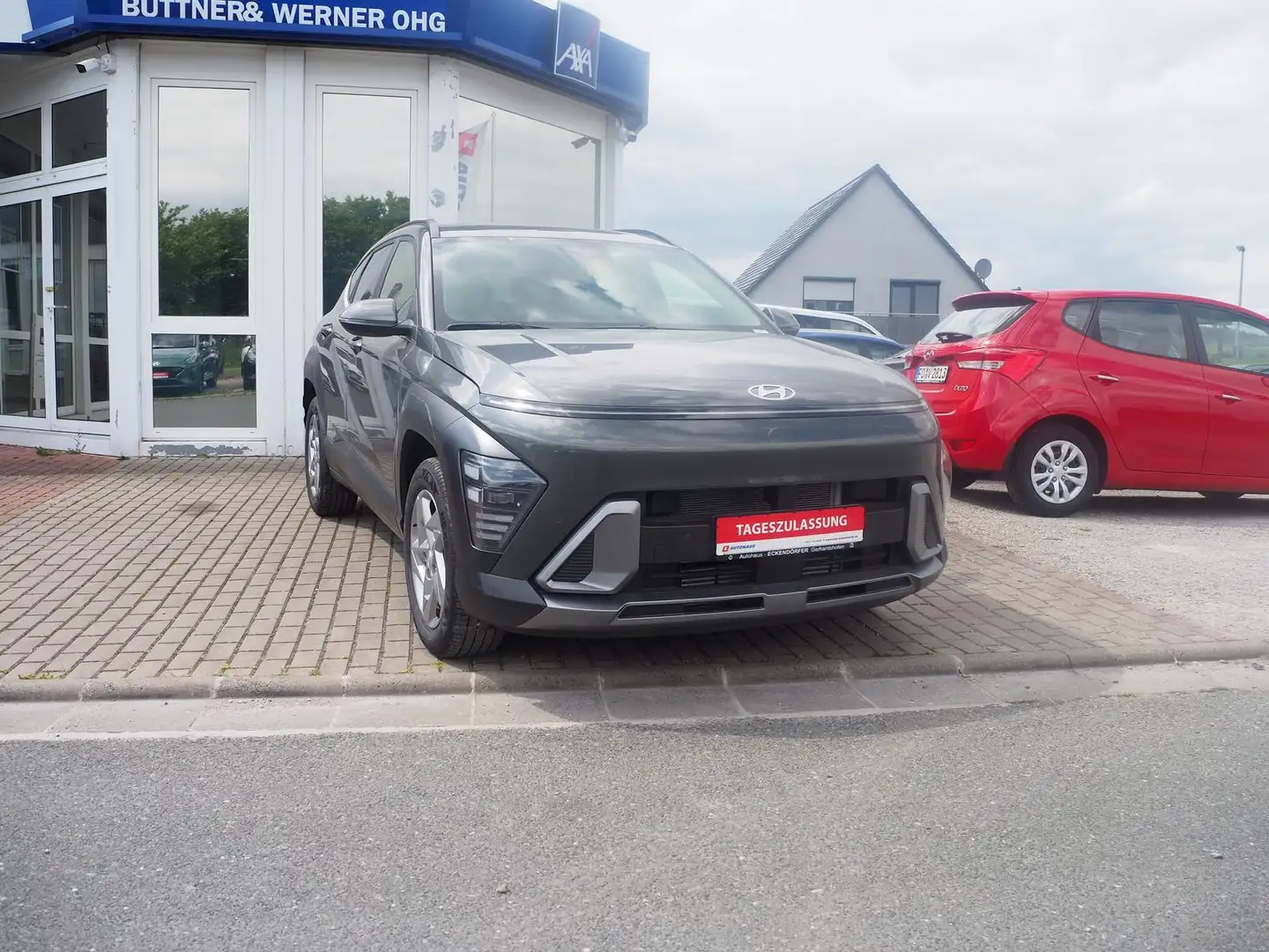 Hyundai KONA 1.6 T-GDI *weiße Innenausstattung* Grau - 1
