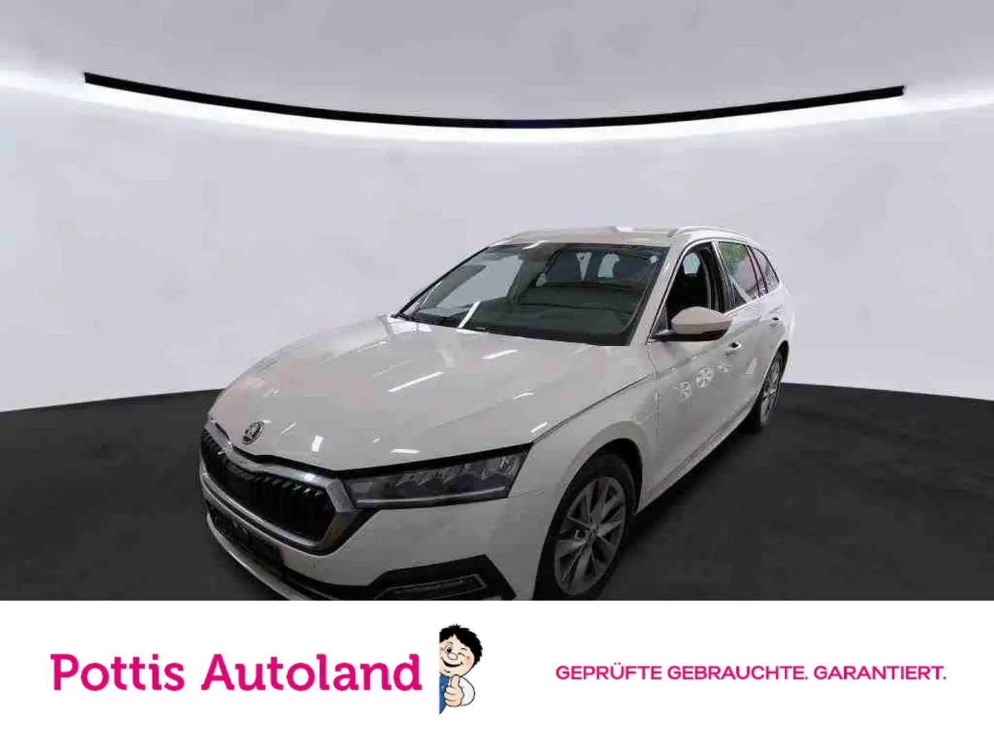 Skoda Octavia Combi 2.0 TDI STYLE AHK NAVI LED SITZHZG Weiß - 1