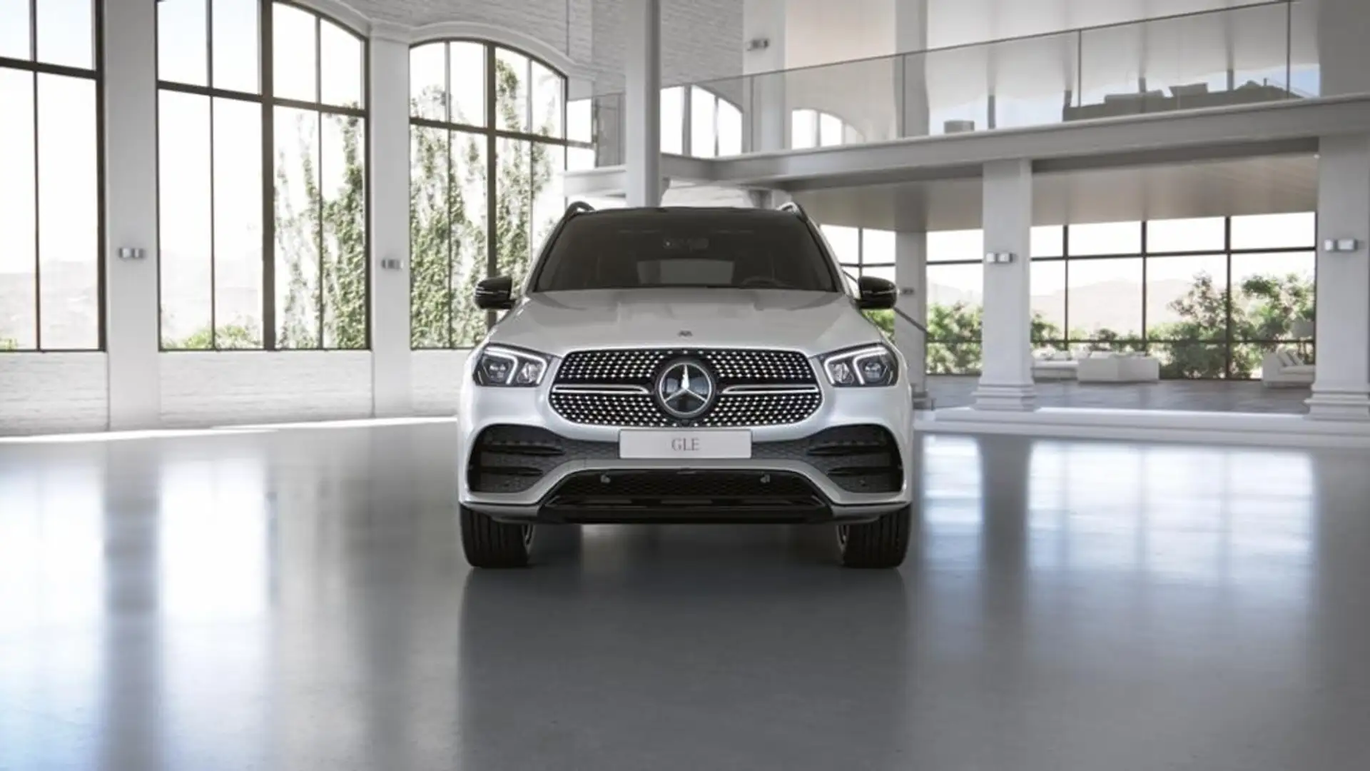Mercedes-Benz GLE 350 de 4M AMG+Airmatic+Night+HUD+Fahrass.P Blanco - 1