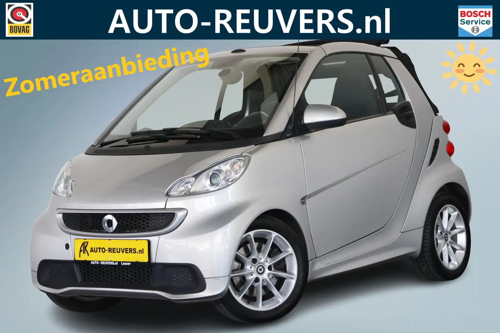 smart forTwo cabrio 1.0 mhd Passion / Opendak / Aut / Navi / Ai Zilver - 1