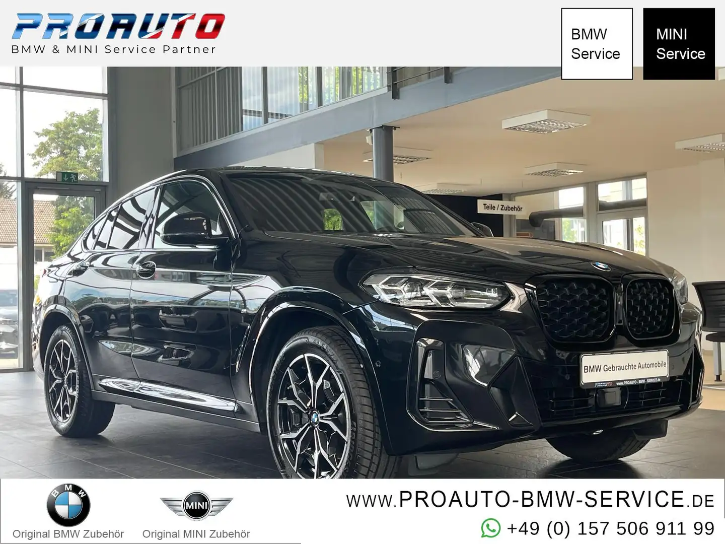 BMW X4 xDrive 20i M Sport AHK/A-LED/Pano/ACC/RFK Schwarz - 1