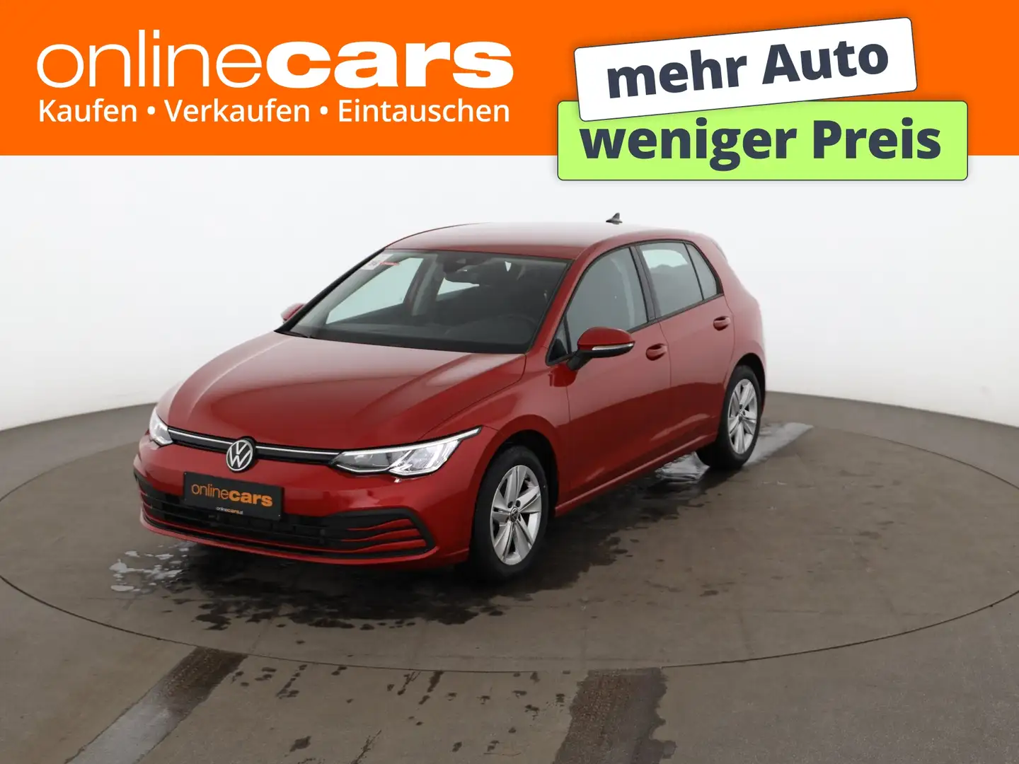 Volkswagen Golf VIII 1.0 eTSI Life Aut LED RADAR NAVI R-CAM Rot - 1