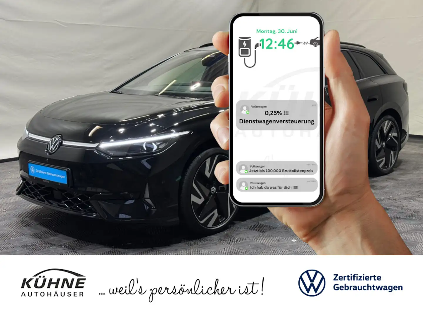 Volkswagen ID.7 Tourer GTX | MATRIX NAVI AHK HARMAN 360° Schwarz - 1