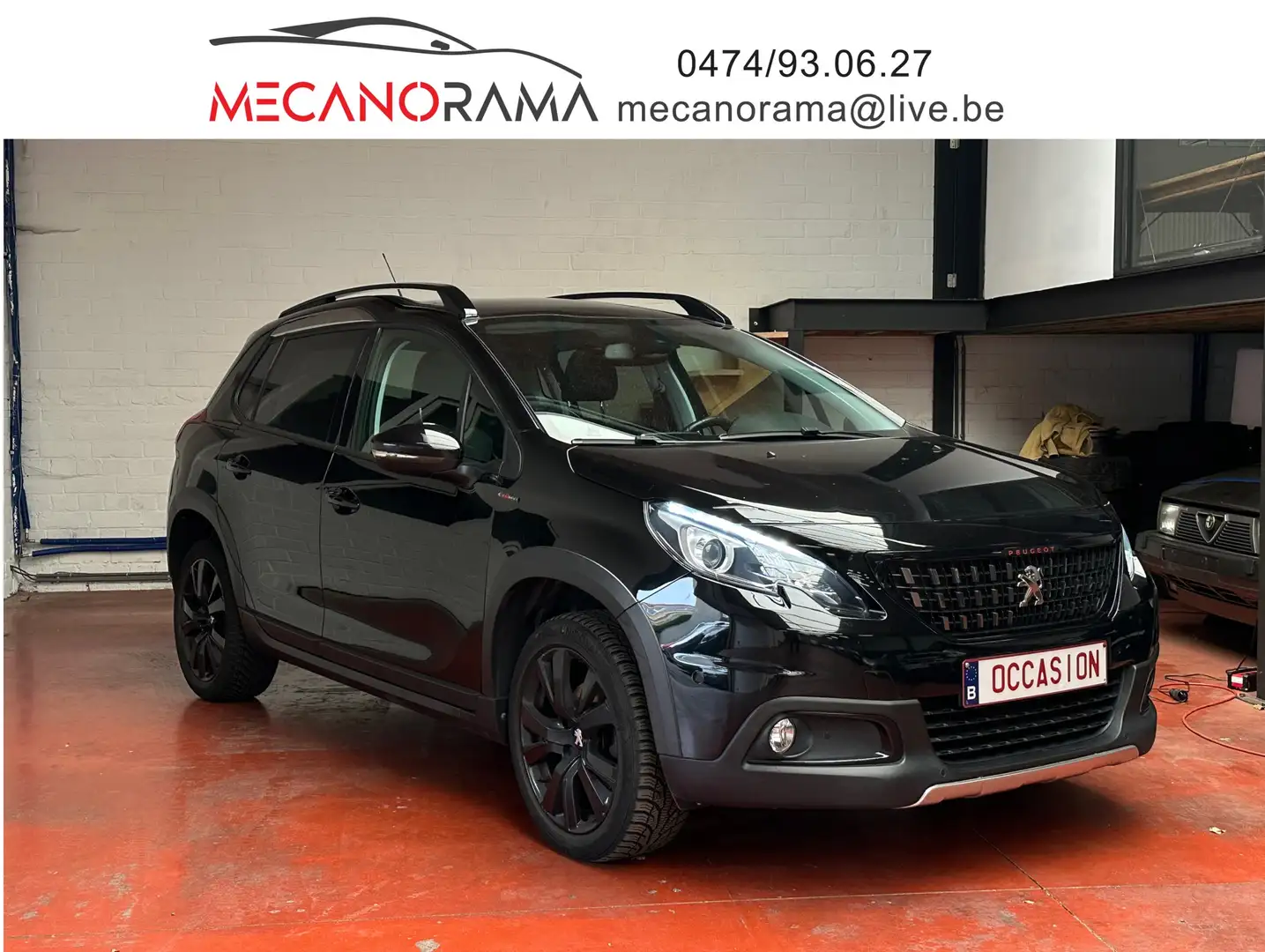 Peugeot 2008 GT Line S // 63.000km !! Camera !! Zwart - 1