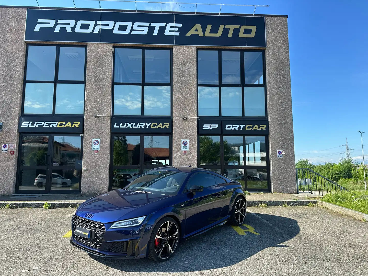Audi TT Coupe 40 2.0 tfsi 197 cv s line PREZZO REALE Bleu - 1