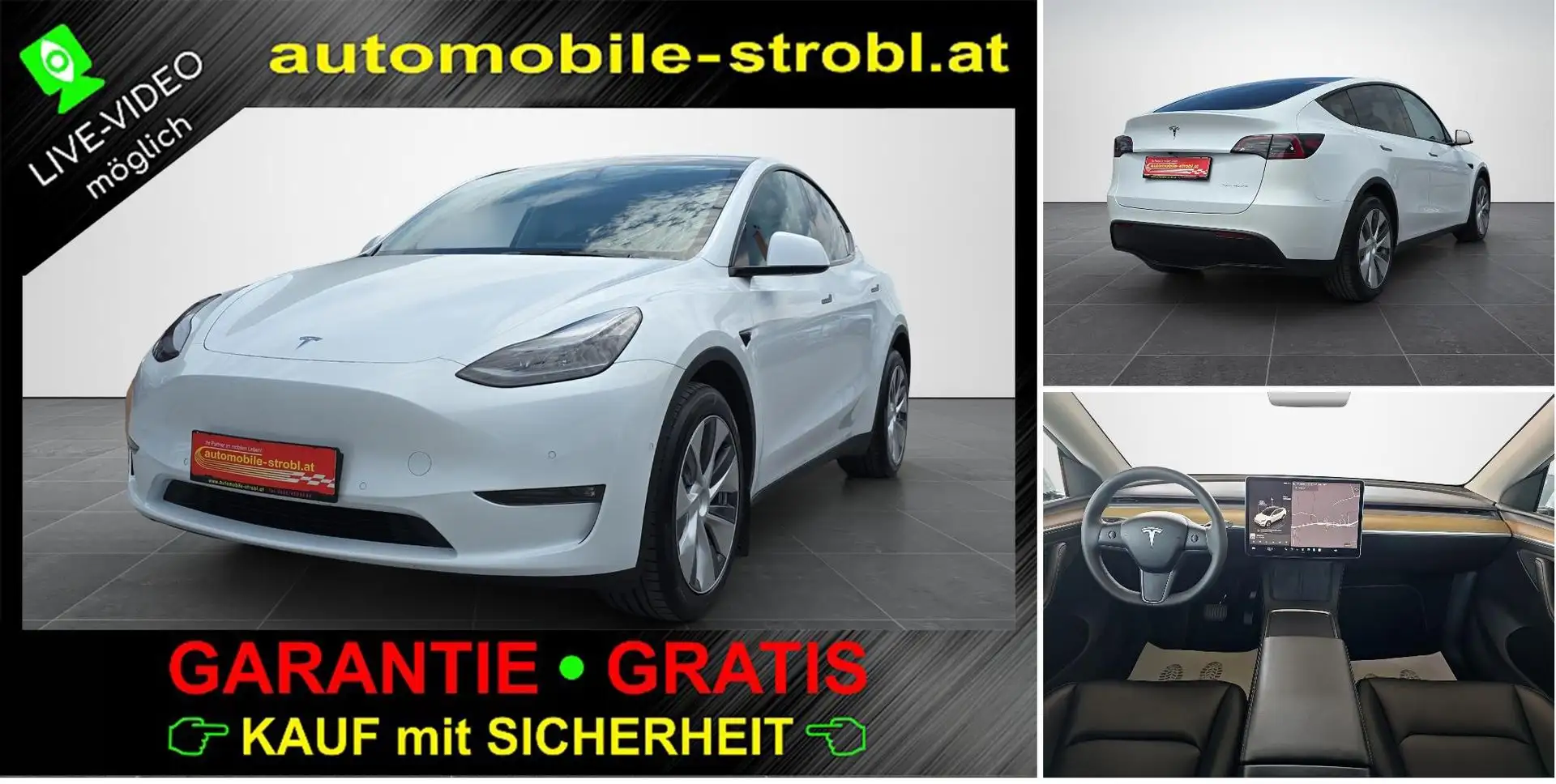 Tesla Model Y Max. Reichw. AWD Auto.P GARANTIE Weiß - 1