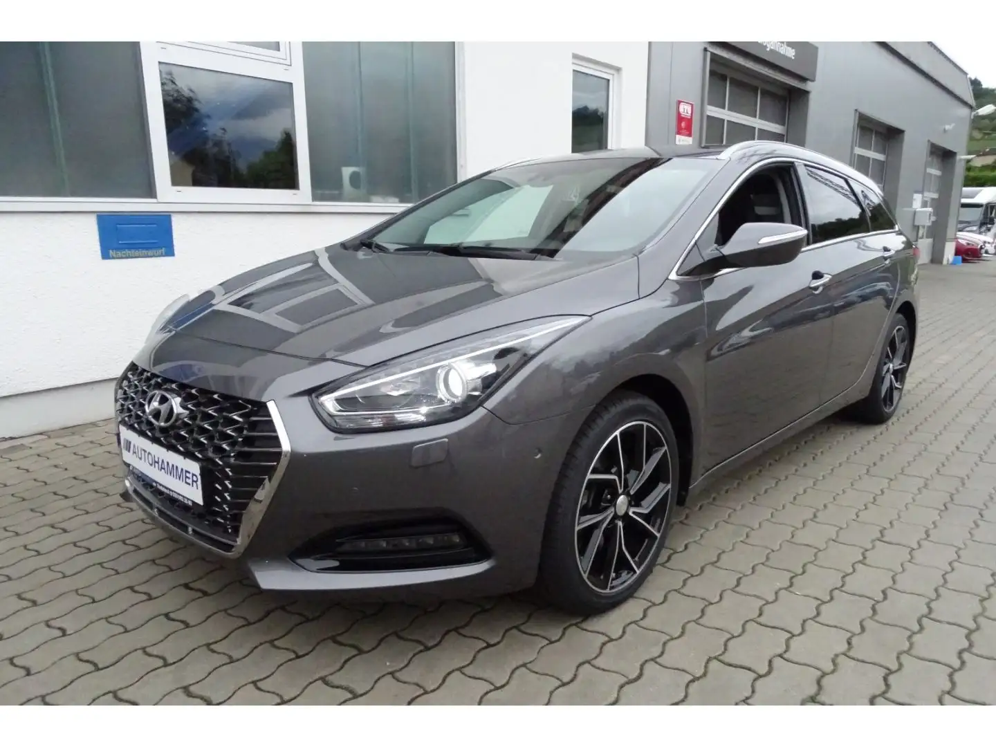 Hyundai i40 Kombi CRDi DCT SPACE Plus Leder Navi el.HK Gris - 1