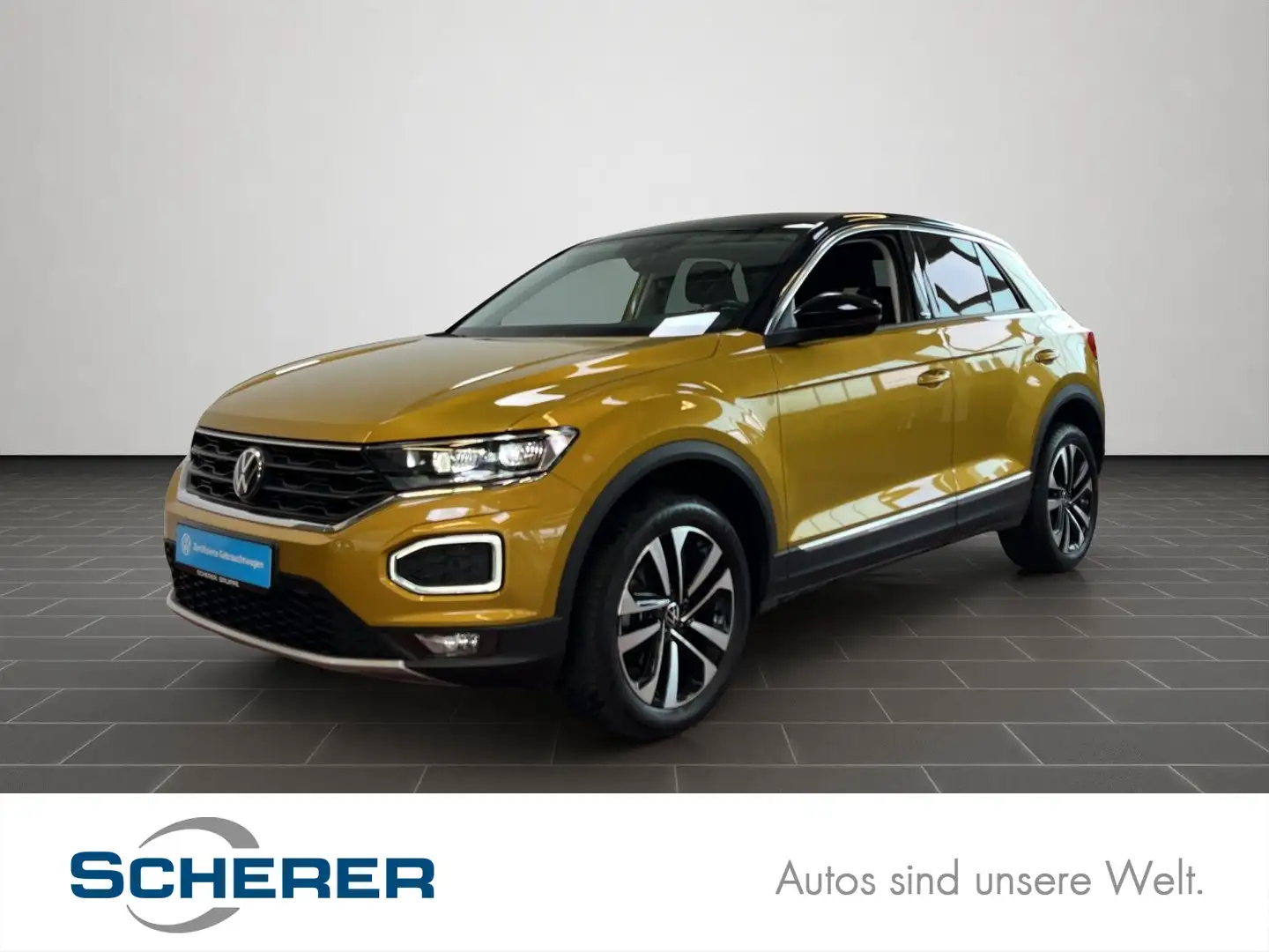 Volkswagen T-Roc T-ROC T-Roc 1.5 TSI DSG United, LED, Navi, ACC, Jaune - 1