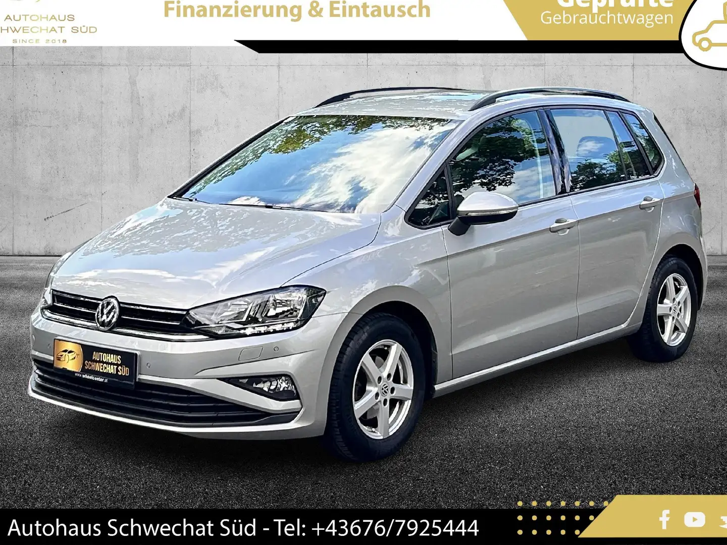 Volkswagen Golf Sportsvan 1,0 TSI Trendline // 1.BESITZ // WENIG KM // Grigio - 1