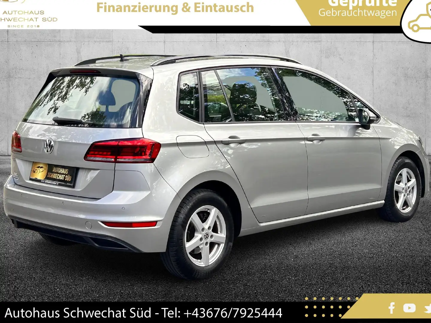 Volkswagen Golf Sportsvan 1,0 TSI Trendline // 1.BESITZ // WENIG KM // Grigio - 2