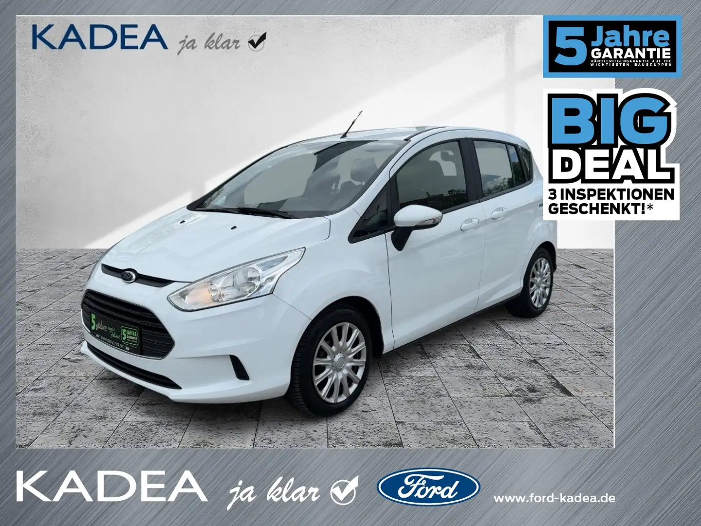 Ford B-Max 1.4 Duratec Trend Klima*PDC*Sitzheizung Blanc - 1