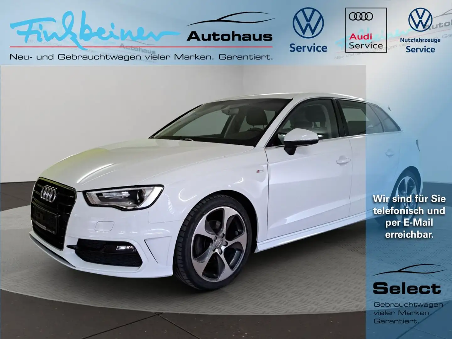 Audi A3 Sportback Ambition S-Line 2.0l TDI DPF Navi Weiß - 1
