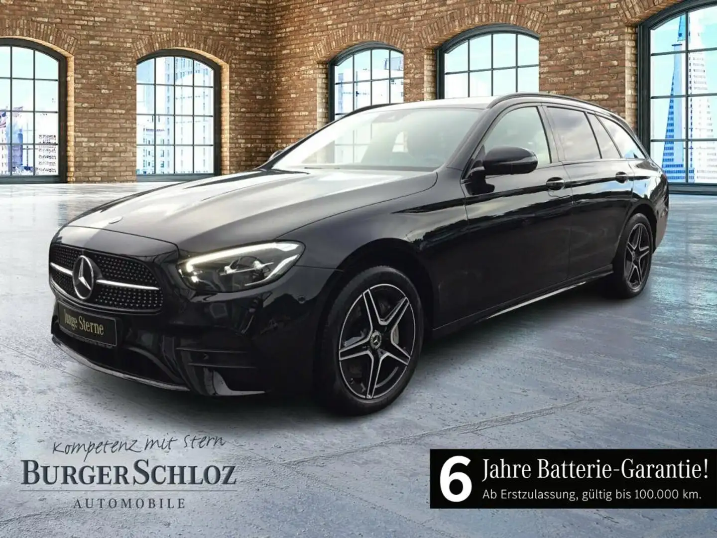 Mercedes-Benz E 300 de 4M T-Modell AMG Night PDC SHZ LED LM Schwarz - 1