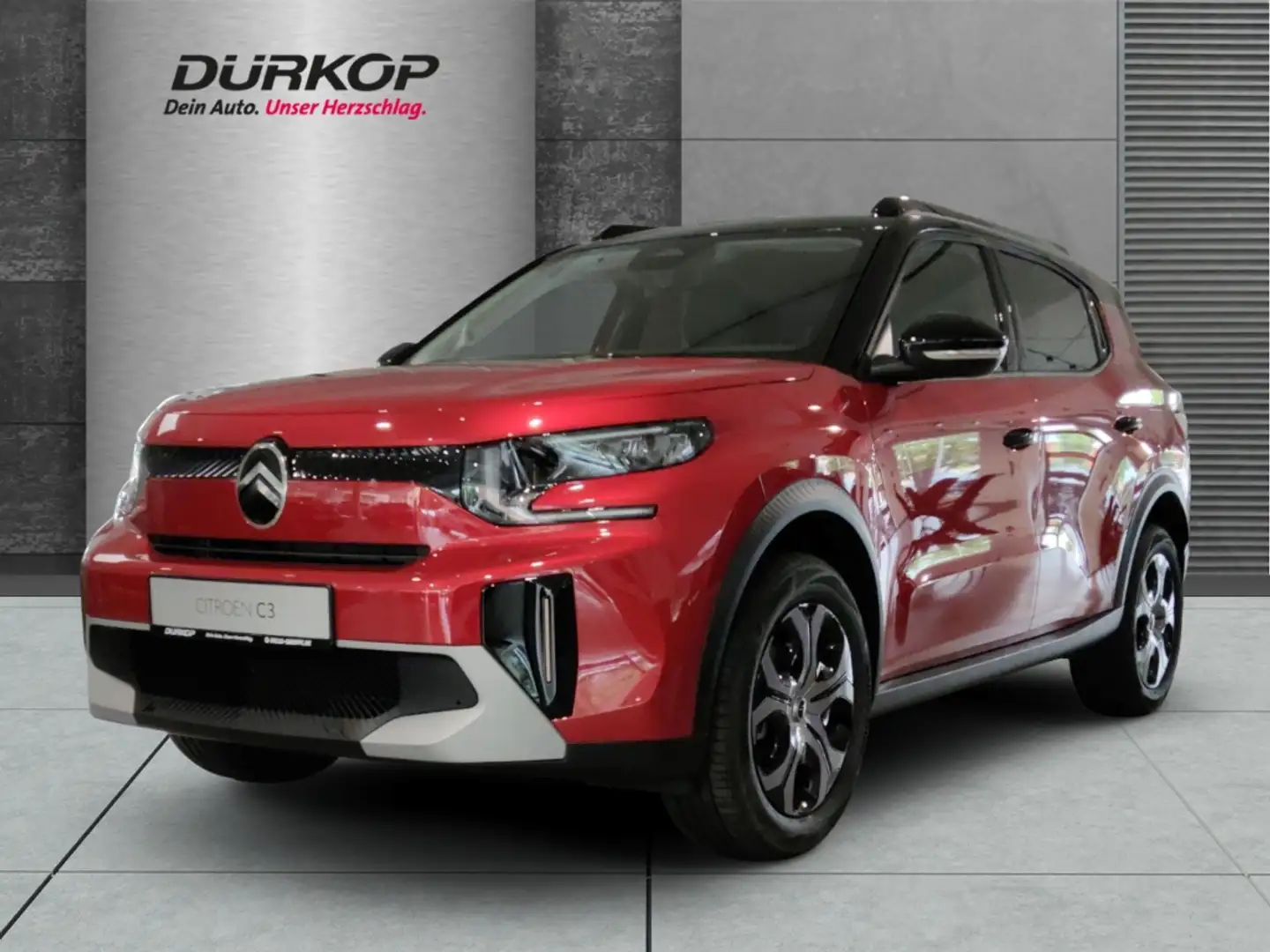 Citroen C3 Aircross YOU mit Plus 74kw HUD LED Klimaautom Spurhalteass. Rood - 1