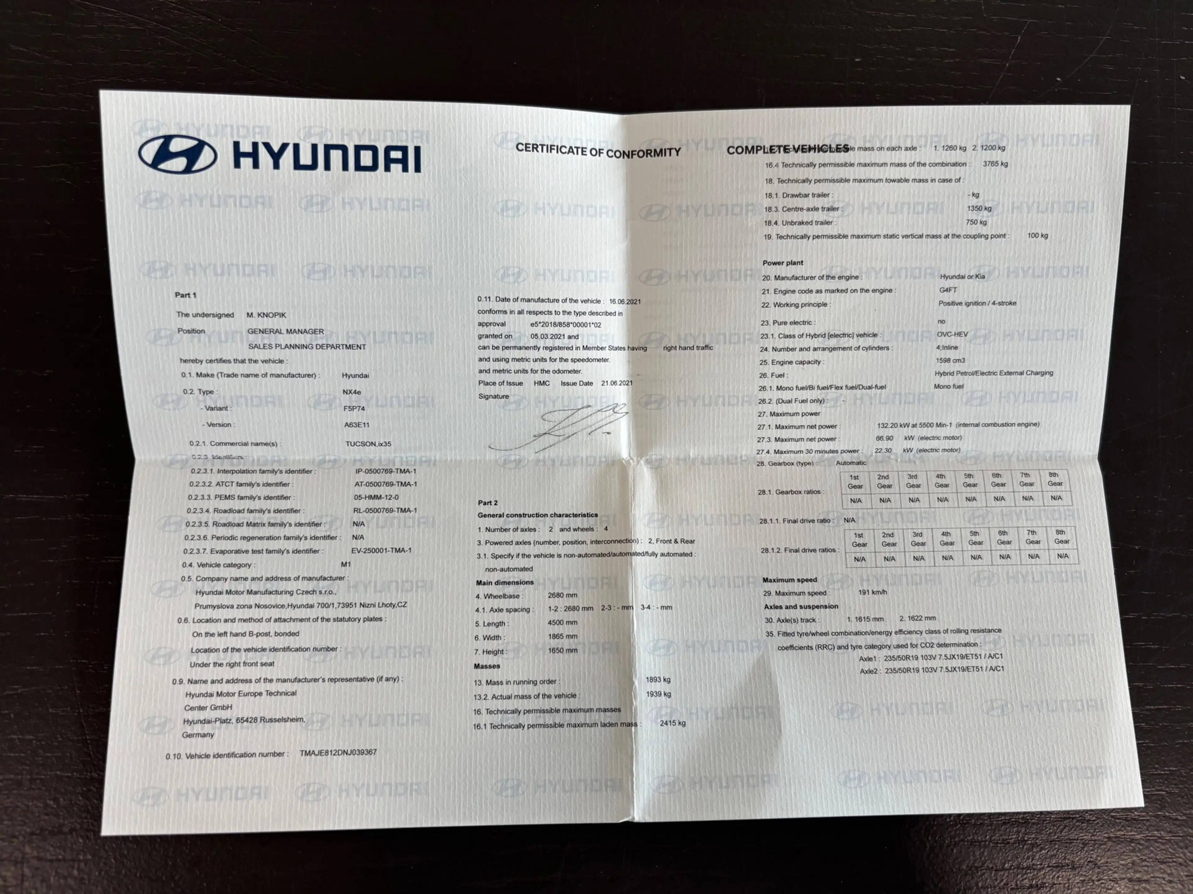 Hyundai TUCSON 1.6 T-GDI PHEV Premium 4WD|Memory|Trekha. — photo 46