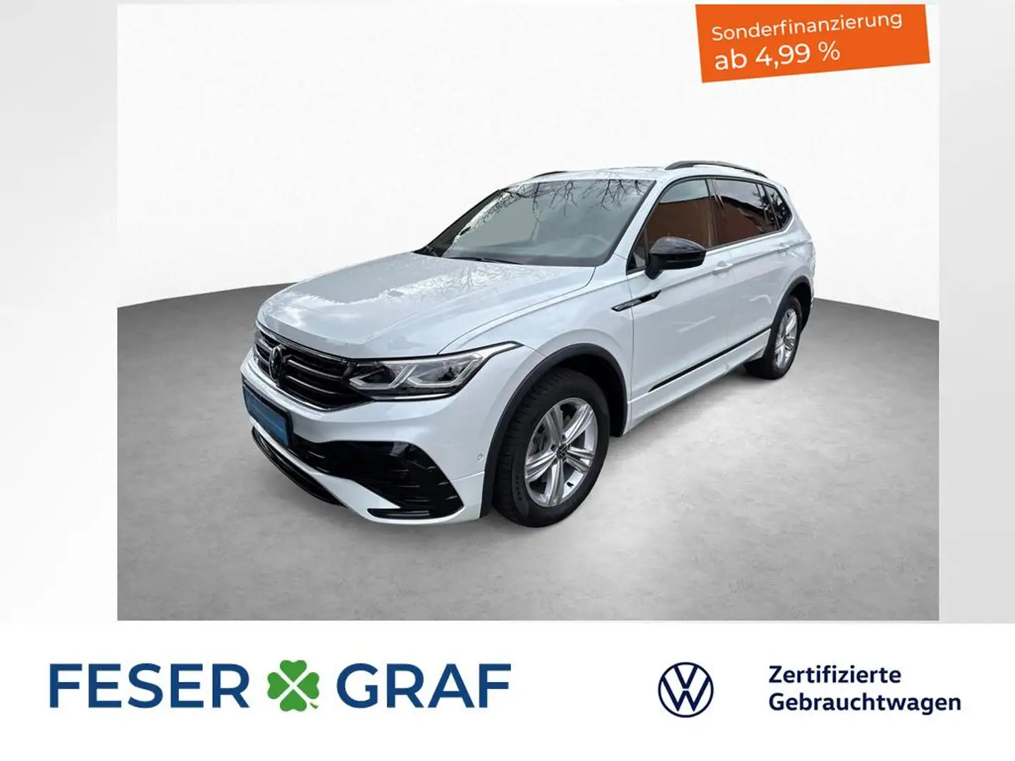 Volkswagen Tiguan Allspace R-Line 2.0 TDI 7-DSG 4MOTION PANO Weiß - 1