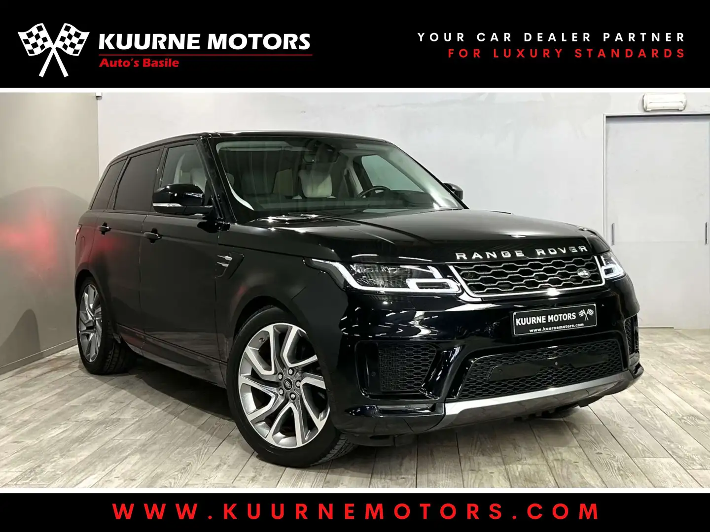 Land Rover Range Rover Sport P300 Alu21\/Acc/Leder/Cam/Hud/Dab/Bt *1j garantie* Zwart - 1