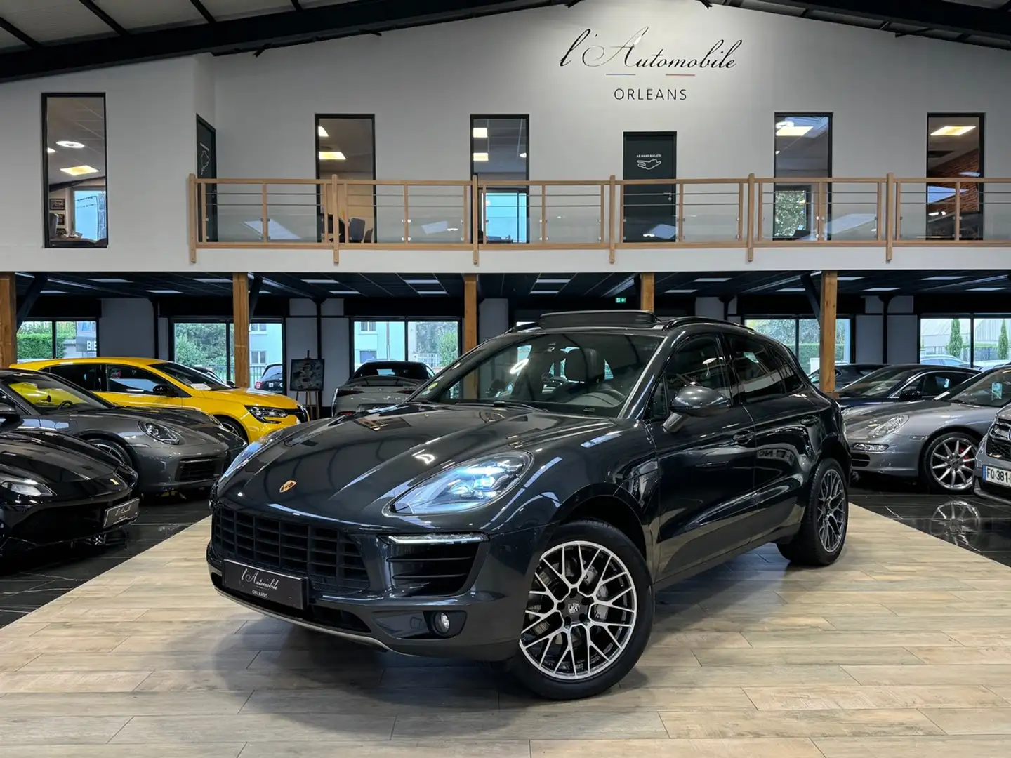 Porsche Macan S DIESEL 3.0 V6 258CV TO / PDLS+ / JANTES RS SPYDE Gris - 1