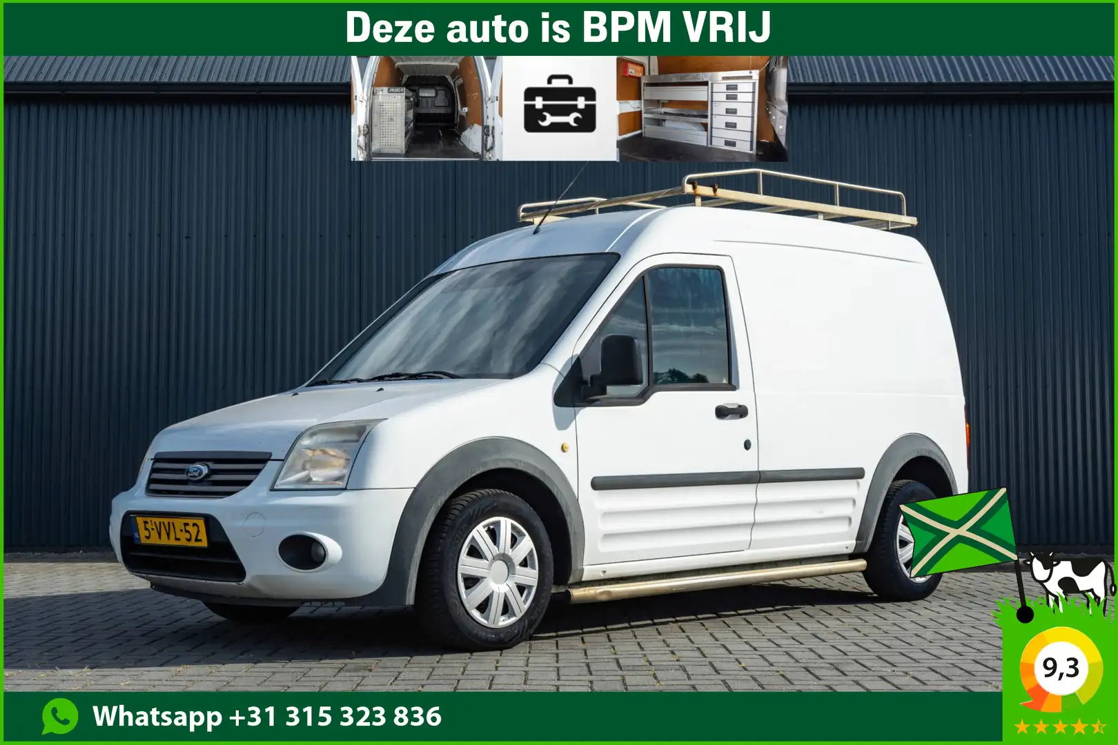 Ford Transit Connect T230L TDCi | L2H2 | Navigatie | Imperiaal | Airco Bianco - 1