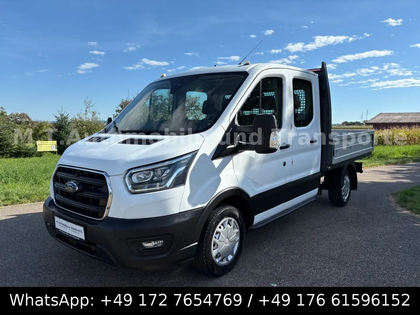 Ford Transit Pritsche DoKa L2 *NAVI*KLIMA*ACC*LED*SHZ Weiß - 1