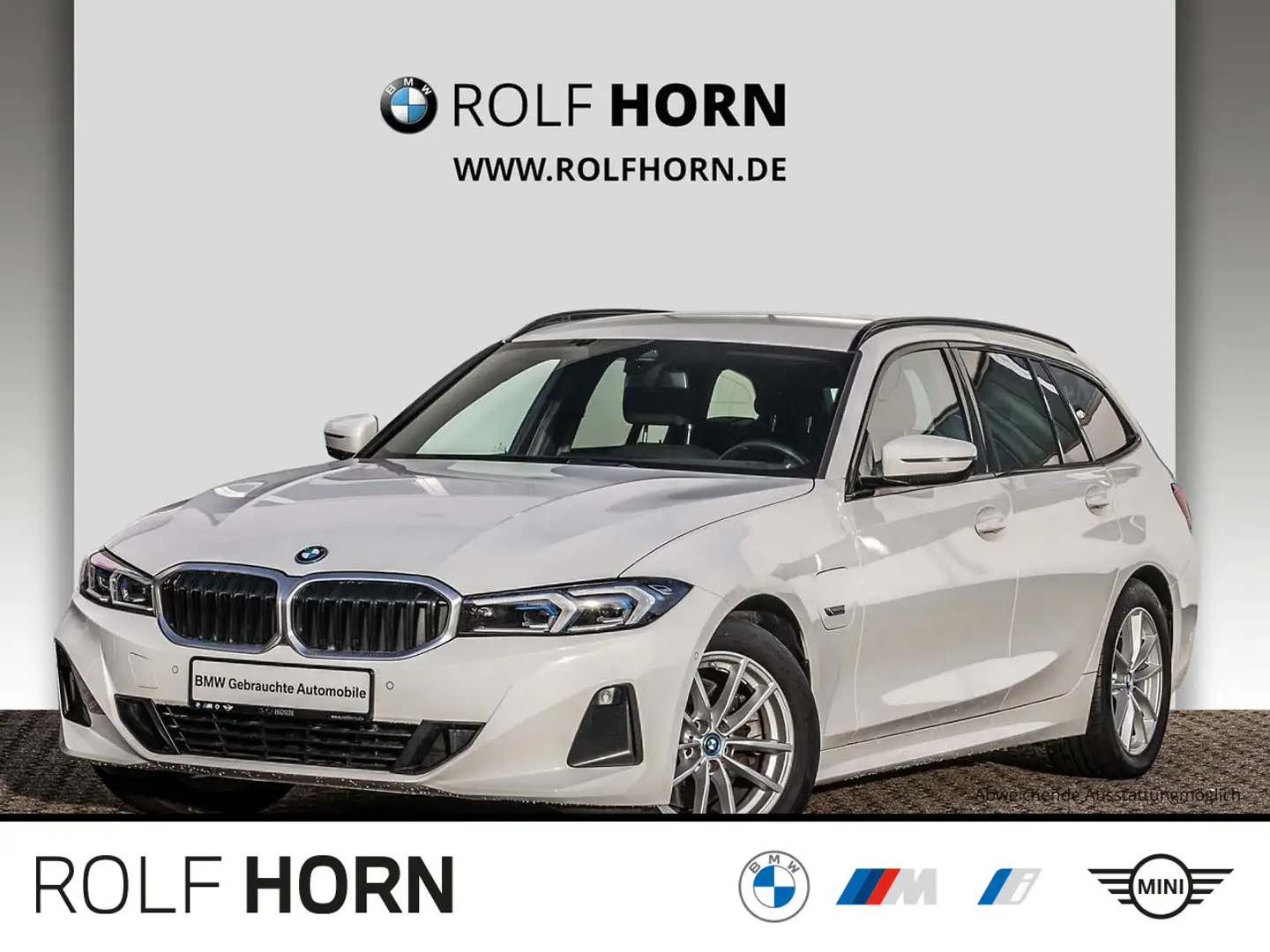 BMW 320 e Touring Autom Navi LED AHK Klima HiFi Shzg Weiß - 1