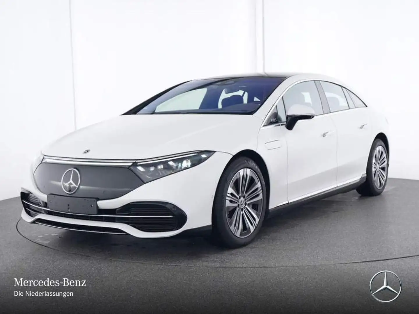 Mercedes-Benz EQS 450 4MATIC Fahrass Fondent Pano Burmester HUD Weiß - 2