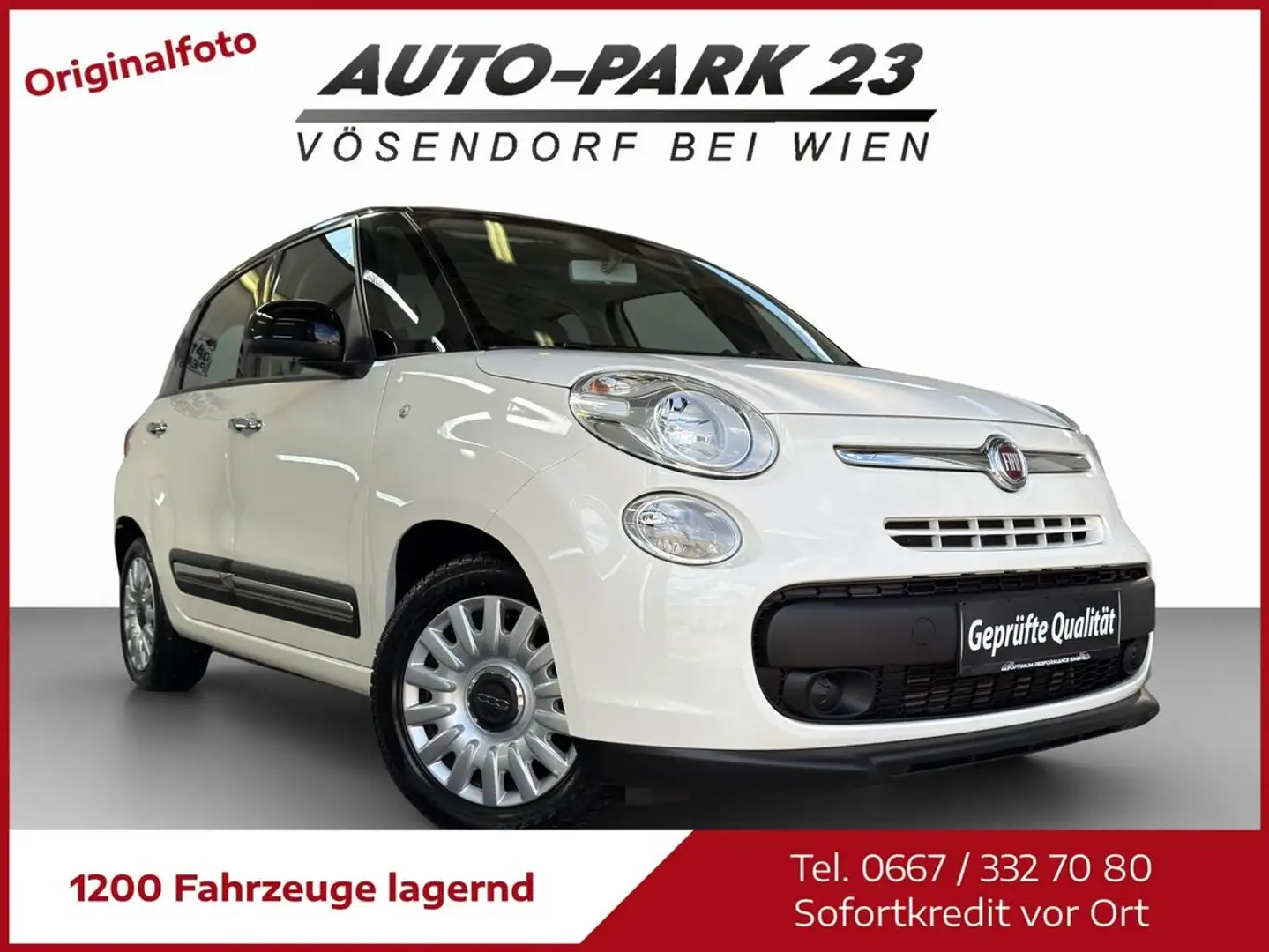 Fiat 500L 1T-Jet*105PS**NUR 75.000KM*PICKERL7/27*MOD2016 Weiß - 1