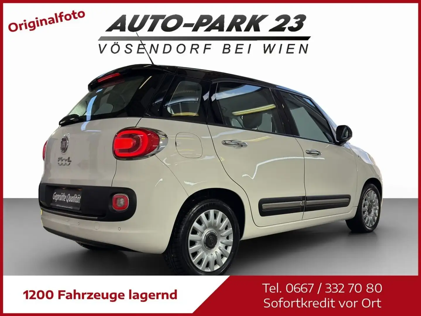 Fiat 500L 1T-Jet**NUR 75.000KM*NEUES-PICKERL7/27*MOD2016 Weiß - 2