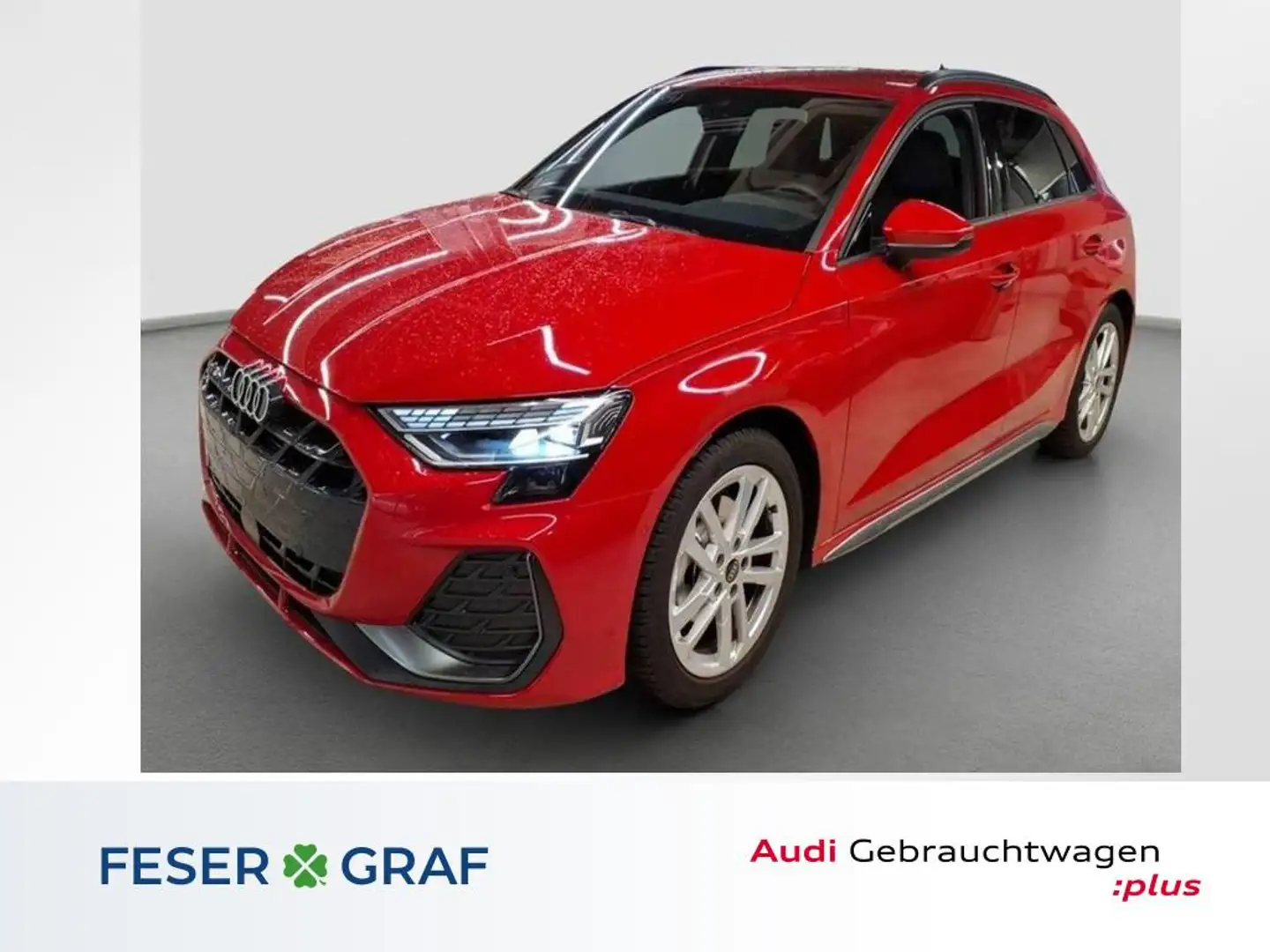 Audi A3 Sportback 30 TFSI 2x S line-AHK-Matrix-ACC Rot - 1